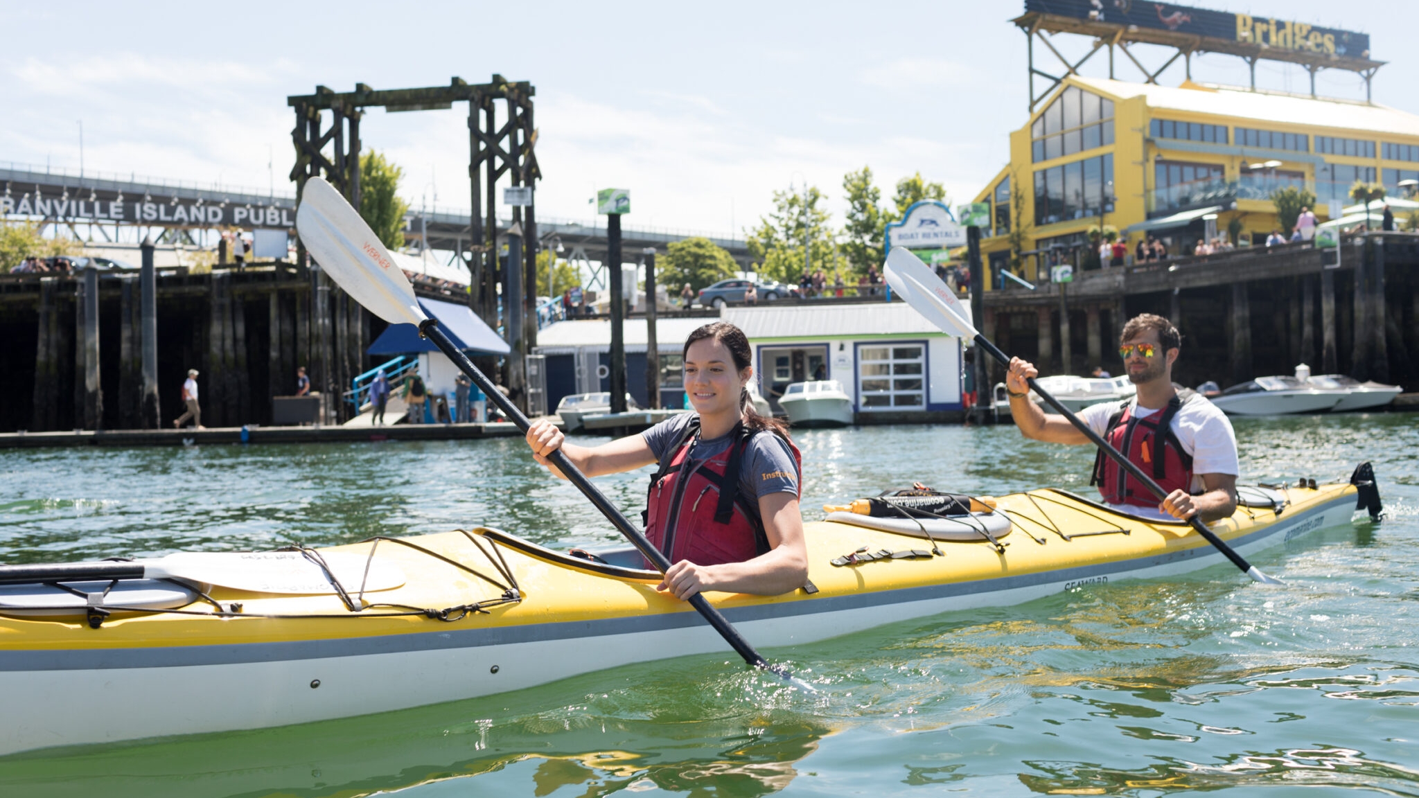 Kayakers in False Creek
