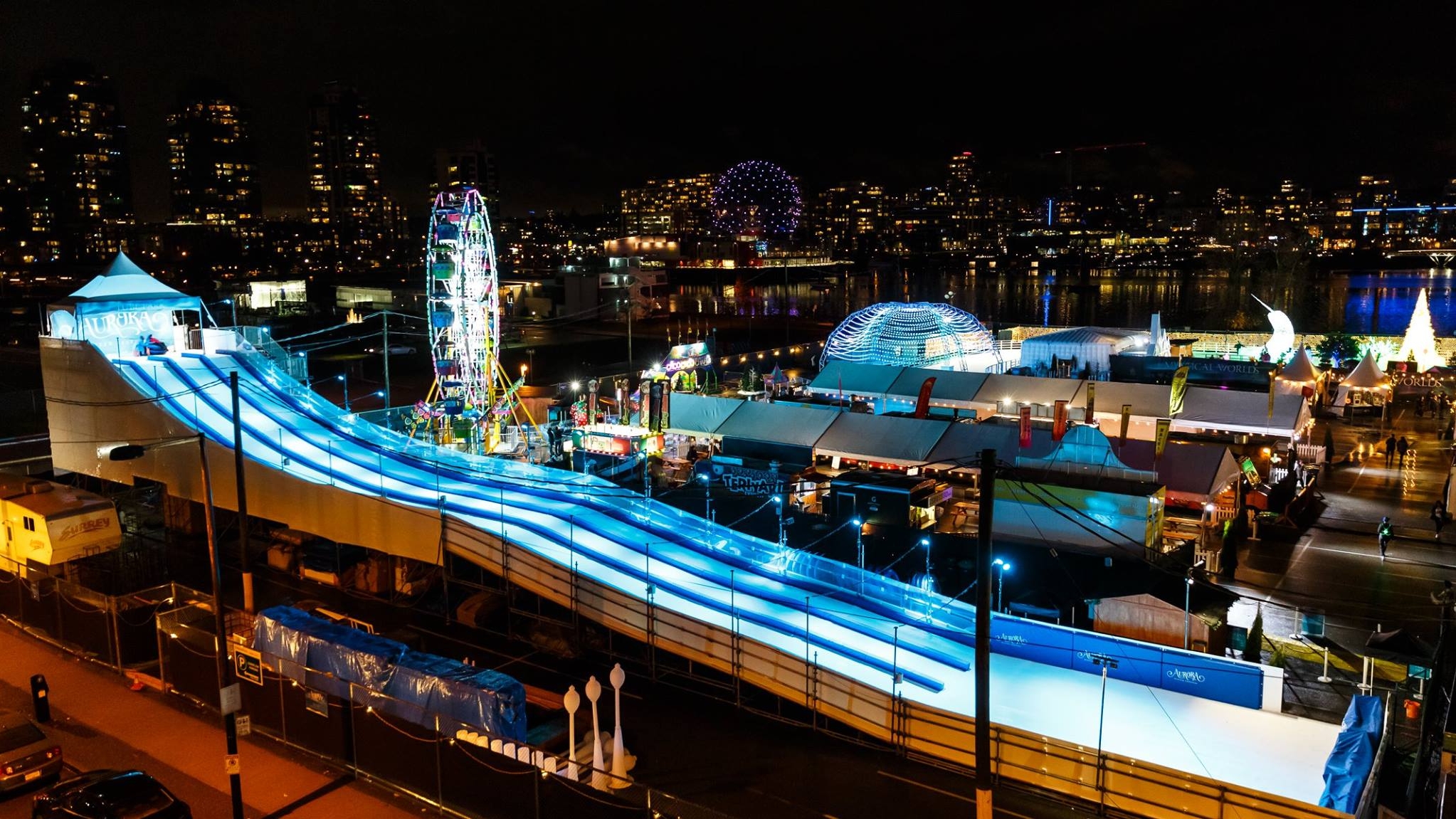 aurora winter festival tubing