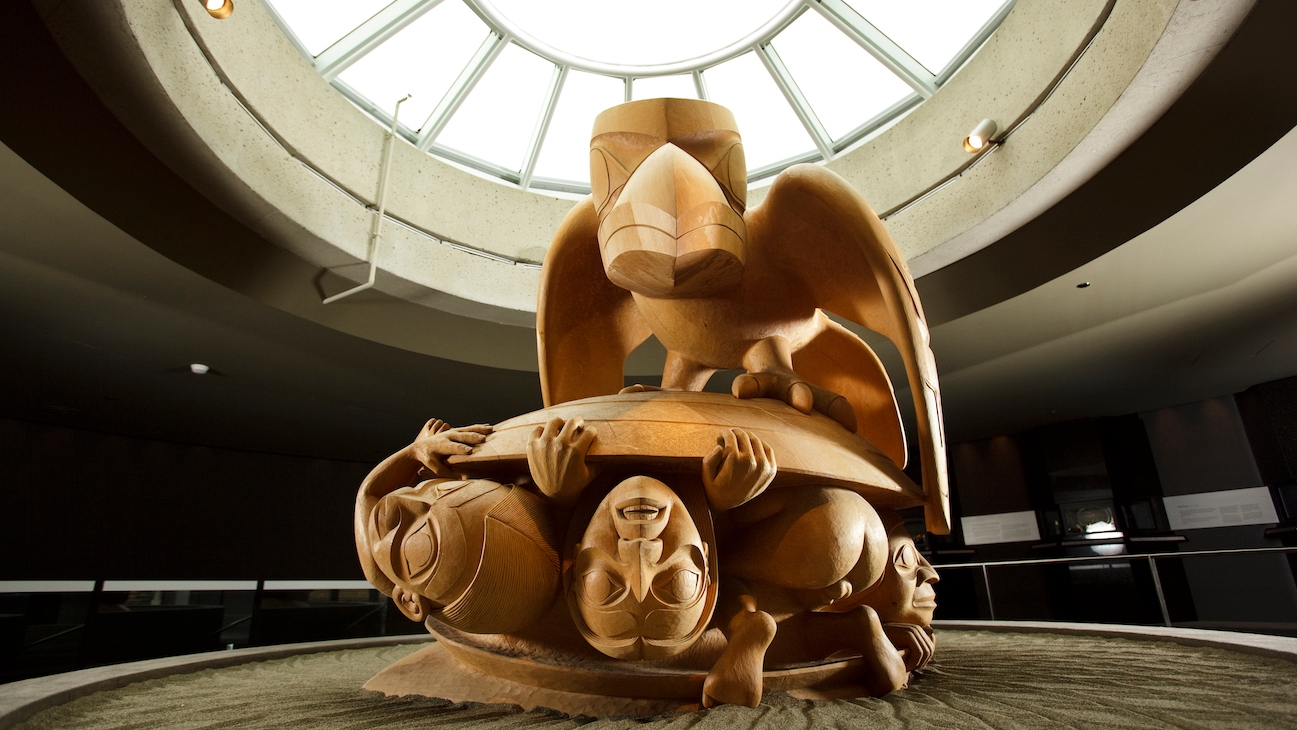 Bill Reid sculpture at the Museum of Anthropology in Vancouver